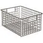 Organisateur de Rangement en Métal avec Poignées - Style Rustique - Pour Cuisine, Cellier, Salle de Bains, Buanderie, Garage - 30,5 cm (8 Pièces) - Bronze