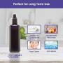 Infinity Jars 100 Ml (3.4 fl oz) Black Ultraviolet Glass Fine Mist Spray Bottle 3-Pack