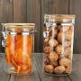 Glass Bottle Kitchen Gadget Sealed Cans Whole Grain Storage Tank Fermentation Bottle Milk Cans Candy Bottle (100X100MM)