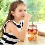 4 Pieces Jar Lids include 2 Wide Mouth Jar Lids with Straw Hole, 2 Regular Mouth Jar Lids with Straw Hole and 2 Reusable Stainless Steel Straw, Cleaning Brush and Bag for Drinking
