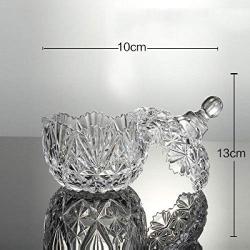 YL LY Creative Crystal With Lid Snack Storage Jar Candy Box Sugar Bowl Dried Fruit Jar Home Jewelry Decoration Small Transparent Diamond