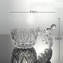 YL LY Creative Crystal With Lid Snack Storage Jar Candy Box Sugar Bowl Dried Fruit Jar Home Jewelry Decoration Small Transparent Diamond
