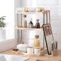Étagère à épices 3 niveaux, support non glissant pour placards de cuisine, condiments, épices, herbes, pots et bouteilles, organisateur de rangement debout pour cuisine, salle de bain. Étagère à épices 3 niveaux, support non glissant pour placards de cuisine, condiments, épices, herbes, pots et bouteilles, organisateur de rangement debout pour cuisine, salle de bain.