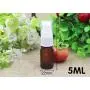 TOPWEL 5ml/10ml Leere Refillbare Glas-Cremelotion Pumpflasche - Pack von 6 (5ML, Grün)