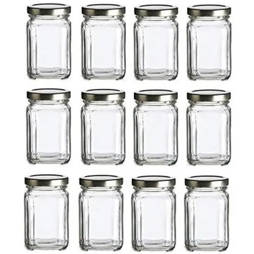 Nakpunar Viktoria Glasbehälter mit Plastikschalenverschlüssen (6 fl oz, Gold)