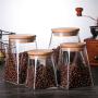 TOPBATHY 1PC Glass Sealed Storage Can/Glass Jar/Tight Canisters with lids for dry flour Cereal coffee