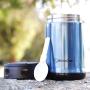 BlinkOne Food Jar with Folding Spoon: Double Walled Insulated, Unbreakable, Leak Proof and Shake Resistant Container Flask (16 oz)