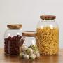 Glass Sealed Jars, Moisture-Proof Kitchen Food Containers, Storage Of Spices/Pasta/Oatmeal/Cereals