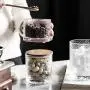 Danmu 2Pcs a Set 150 ML Lead Free Glass Jars Classic Hammer Pattern Glass Storage Jars Food Storage Jars with Airtight Bamboo Lids Coffee Bean Jar Cookies Flour Sugar Candy Spice Container Danmu 2Pcs a Set 150 ML Lead Free Glass Jars Classic Hammer Pattern Glass Storage Jars Food Storage Jars with Airtight Bamboo Lids Coffee Bean Jar Cookies Flour Sugar Candy Spice Container