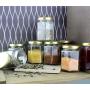 6-Ounce Hexagon Glass Jars (12-Pack); Empty Hex Jars w/Gold Lids for Party Favors, Jams, Samples & More