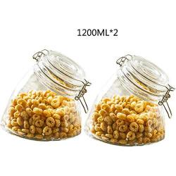 Glass Sealed Jars, Kitchen Household Grain Storage Tanks, Storage, Spices/Flower Tea/Oatmeal/Beans