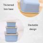 WANGLX ST Storage Tank Three-Piece Plastic Sealed Cans Grain Storage Box Kitchen Food Storage Jar for Serving Tea, Coffee, Spice,Flour, Sugar, Cereals, Leakproof and More