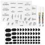 X-Chef 140 Kitchen Pantry Labels, 10x10 Black Chalkboard Stickers and 2x20 Clear Preprinted Pantry Labels with 2 Erasable Chalk Markers White for Kitchen Food Storage Container Spice Jars Canisters X-Chef 140 Kitchen Pantry Labels, 10x10 Black Chalkboard Stickers and 2x20 Clear Preprinted Pantry Labels with 2 Erasable Chalk Markers White for Kitchen Food Storage Container Spice Jars Canisters