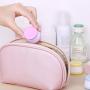 Travel Cream Jars, iKiKin Silicone Small Cosmetic Jars with Sealed Lids, 4 Pieces 20ml, BPA Free, Travel Friendly
