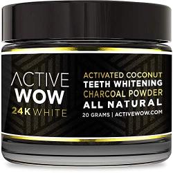 Active Wow Teeth Whitening Charcoal Powder Natural