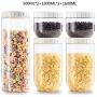 Plastic Storage Jars, Kitchen Fresh Food Containers, Storage Of Spices/Oatmeal/Pasta/Cereals