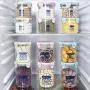 Bouteille de Rangement en Plastique Transparent avec Clip - Idéale pour Snacks, Thé, Café, Cuisine Bouteille de Rangement en Plastique Transparent avec Clip - Idéale pour Snacks, Thé, Café, Cuisine