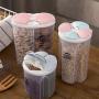 Food Storage Containers Plastic with Lids Airtight Bpa Free Large, Cereal Storage Containers Dispenser Cookie Jar for Kitchen Pantry Organization Canister Candy Bulk, 3 Pieces, 1.5L/2.5L