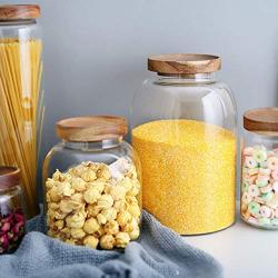 Glass Sealed Jars, Kitchen Household Grain Storage Tanks, Storage Spices/Pasta/Oatmeal/Coffee Beans