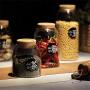 Glass Jar Spice Kitchen Storage Bottles Cans With Cork Tea Seasoning Food Bulk Container Breathable Creative Mason B166S