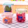 Kitchen Food Storage Jar Airtight Food Storage Kitchen with lid Sealed cans Plastic Snacks Grain Storage Box Storage jar Food Storage Tank Milk Powder cans , 1868-600 ml Green
