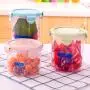 Kitchen Food Storage Jar Airtight Food Storage Kitchen with lid Sealed cans Plastic Snacks Grain Storage Box Storage jar Food Storage Tank Milk Powder cans , 1868-600 ml Green