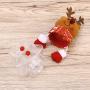 NUOBESTY 3pcs Christmas Candy Jar Food Storage Container Christmas Reindeer Elk Clear Plastic Gift Bottle Holder Container Box Xmas Holiday Party Decoration Ornament