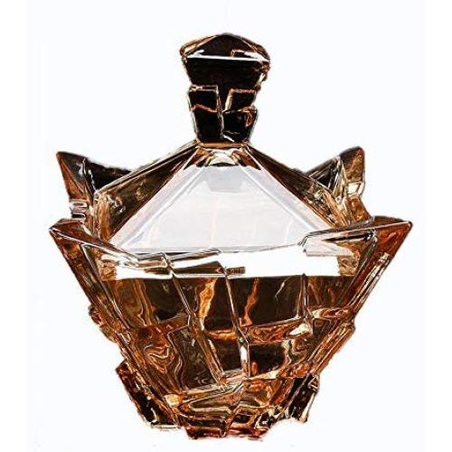 YL LY Glass Candy Jar European Storage Jar Dried Fruit Jar Gift Creative Home Decoration Sugar Cans Aurora Gold