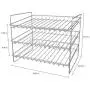 Organisateur Lavish Home 3 Étages - Support pour 36 Bouteilles/Boîtes - Cuisine, Comptoir, Placard, Réfrigérateur - Rangement. Organisateur Lavish Home 3 Étages - Support pour 36 Bouteilles/Boîtes - Cuisine, Comptoir, Placard, Réfrigérateur - Rangement.