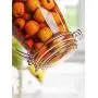 Yl Ly Glass Sealed Jar Lemon Passion Fruit Honey Bottle Transparent Food Storage Milk Powder Household Size Circle 250Ml