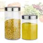 1Pcs Food Storage Glass Jar No Lead Kitchen Storage Bottles Sealed Cans With Cover Large Capacity Candy Glass Jars Tea Box,4