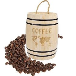 Coffee Bottles-Vovomay Fresh Coffee Bean Airtight Container Wooden for Coffee Beans Grounds