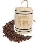 Coffee Bottles-Vovomay Fresh Coffee Bean Airtight Container Wooden for Coffee Beans Grounds