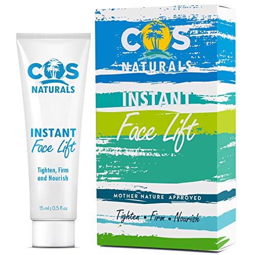 COS Naturals Instant Face Lift Firming Cream for Wrinkles Fine Lines Under Eye Puffiness Bags (0.5 fl oz / 15ml)