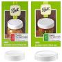 Ball Storage Caps 8-Count Regular Mouth Jar & 8-Count Wide Mouth Jar Combo (16-Caps Total)