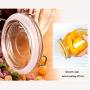 YTF-Glass kimchi jar, large storage tank, lead-free covered transparent storage tank