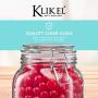 Klikel Square Glass Kitchen Storage Canister Jars - Crystal Clear Food Storage Jars with Clear Lid and Bail & Trigger Hermetic Seal - 25oz, (Set of 2)