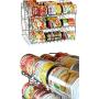 Stackable Chrome Finish Can Rack Organizer - Food Storage - Designed for Cupboard, Pantry, and Cabinet- Perfect for Anywhere Around the Kitchen