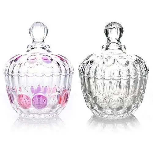 Bocal en verre transparent créatif Yl Ly pour bonbons, boîte de rangement, pot à café, pot à sucre, ornement. Couleur 1 + Transparent 1. Bocal en verre transparent créatif Yl Ly pour bonbons, boîte de rangement, pot à café, pot à sucre, ornement. Couleur 1 + Transparent 1.