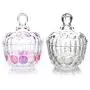 Bocal en verre transparent créatif Yl Ly pour bonbons, boîte de rangement, pot à café, pot à sucre, ornement. Couleur 1 + Transparent 1. Bocal en verre transparent créatif Yl Ly pour bonbons, boîte de rangement, pot à café, pot à sucre, ornement. Couleur 1 + Transparent 1.