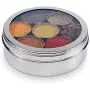 Zinel Stainless Steel Spice Box/Masala Dabba with 7 Comparments and Transparent Lid, 16cm