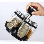 DYFYMX sugar bowl with lid Spice jar, glass jar, jar with lid, spice storage box, glass storage jar oil container for kitchen