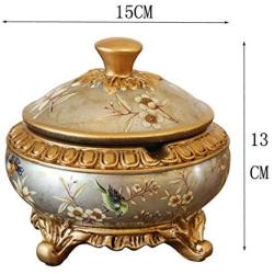 LTJTVFXQ-ashtrays European Resin Covered Ashtray American Retro Creative Decoration Crafts Decoration Candy Jar Jewelry Storage Box