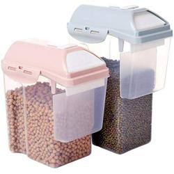 HOBULL Food Storage Jar Container Grain Storage Tanks for Dry Food Flour Nut Sugar with Hovering Flip Top Lid and Large Mouth for Easy Pouring