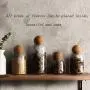 Creative Kitchen Tea Storage Bottles Glass Candy Jars With Cork Lid Spices Sugar Coffee Container Receive Organizer Cans,500Ml