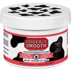 Udderly Smooth Extra Care Cream with 10% Urea, 8 oz (2 Count), Unscented