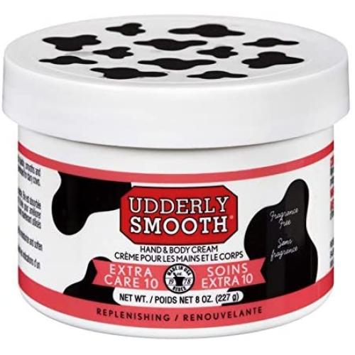 Udderly Smooth Extra Care Cream with 10% Urea, 8 oz (2 Count), Unscented