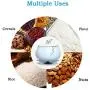 Airtight Food Storage Containers Bins with Lids Large, Ceramic Pottery Cereal Containers Canister Cookie Jar for Kitchen Pantry Organization Flour Rice Candy Bulk, 1.2L, 16x16cm (Color : Blue)
