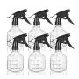 Bouteilles Vaporisantes Plastiques 8 oz / 250 ml avec Bec Doseur Ajustable pour Solutions de Nettoyage avec Bec Vaporisateur Noir