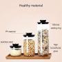 WANGLXST Airtight Storage Container, Food Storage Tank Set, Dried Fruit Bottle Milk Powder cans Sealed Cans Sealed Bottle Storage Jar Good Sealing Box, Black